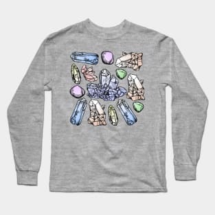 Pastel Crystals Long Sleeve T-Shirt